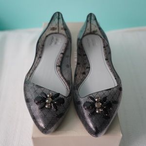 NWT Melissa Trippy Lace Flats